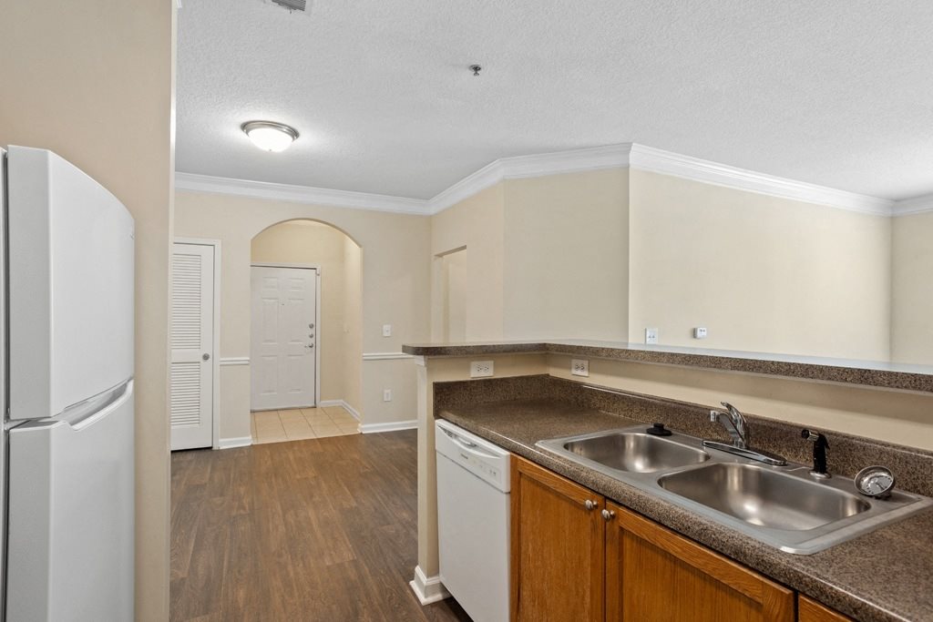 Kitchen sink at Longwood Vista Apartment Homes in Atlanta GA